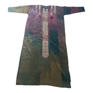 Multicolor Traditional Kaftan Dress